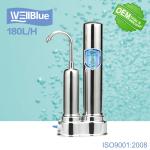 SS304 Housing Mineral Countertop Kitchen Water Filter For Remove Chloride