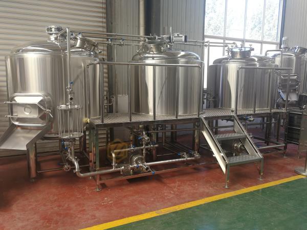 Steam Heating 1000l Beer Production Equipment Highly Automatic / Manual