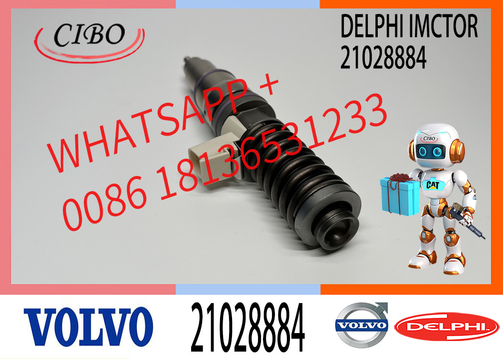 Diesel Fuel Injector BEBE4D04001 for VOL-VO D11A MD11 Common Rail Injector 3801432 3803913 Neutral Size Part Number 21028884