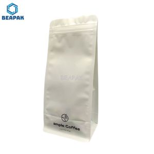 Flat Bottom Resealable 120um Printed Coffee Bags