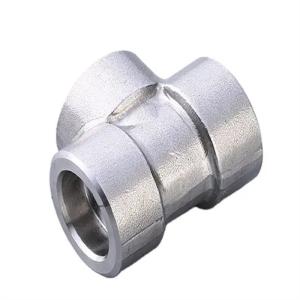 China ANSI/ASME Stainless Steel Carbon Steel Threaded Tee Customizable Sizes &amp; Material Industrial Grade factory