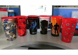 China FDA Food Grade PP Disposable Juice Cups with Custom Logo / Color factory