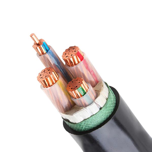Customized Length Heating 0.6/1kv XLPE Insulated PVC Sheathed Cu Conductor 4X25