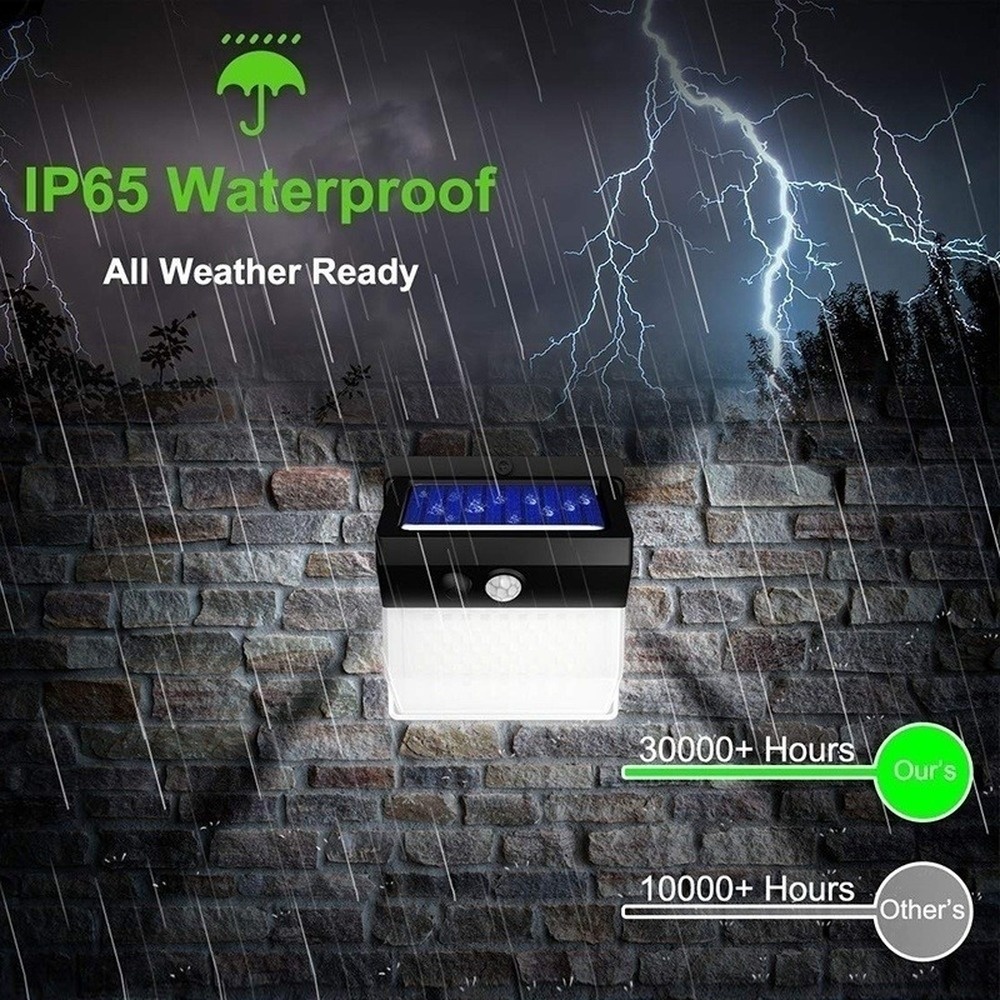 Super Bright 5000K 208 Led Solar Light / DC6V Solar Powered Motion Sensor Security Light
