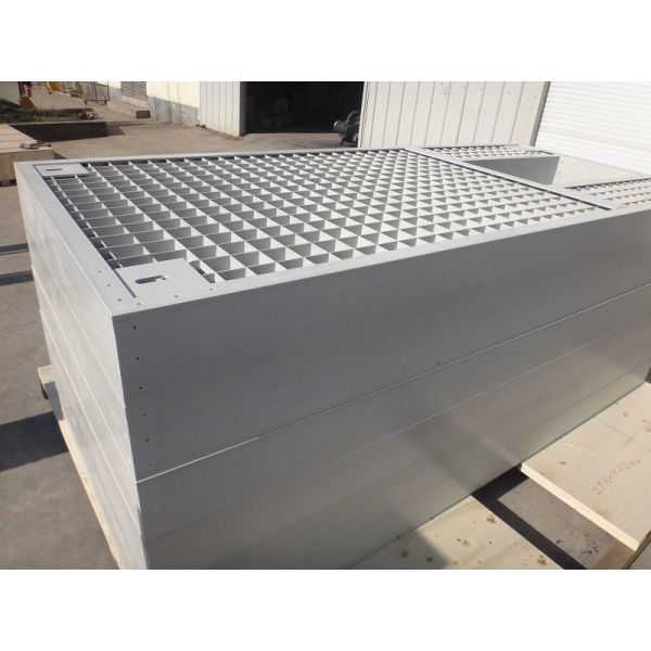 China Square Reinforced Molded Fiberglass Grating With 6x6mm Cross Bar factory