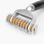 Two Small Metal Axles Smooth Carpet Seam Roller Black