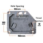 Delong X3000 Dump Truck NBR Front Engine Mount Bracket