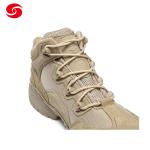 Custom Tan Cow Leather Nylon Fabric Dural Layer EVA Rubber Military Police