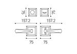 Amertop Brass Deadbolt Door Lock With Double Handle Lever