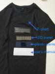 wholesale Programmable rolling message Couple LED Flashing T-Shirt Night Club