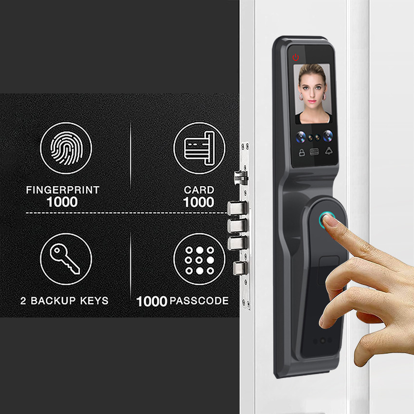 Acrylic Wireless Door Lock Face Automatic Id Door Lock For Home Hotel