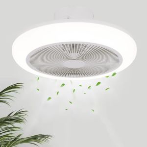 Factory Modern Design LED Ceiling Light with Remote Control Fan E27 for Luxury Indoor Decor in Bedroom Hotel ABS Lamp Body Living Room