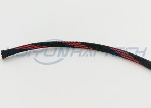 China Wear Resistant Black Braided Cable Sleeve , Braided Wire Sleeve Eco - Friendly factory
