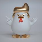 outdoor garden attraction dolnald trump as decoration items statue by fiberglass