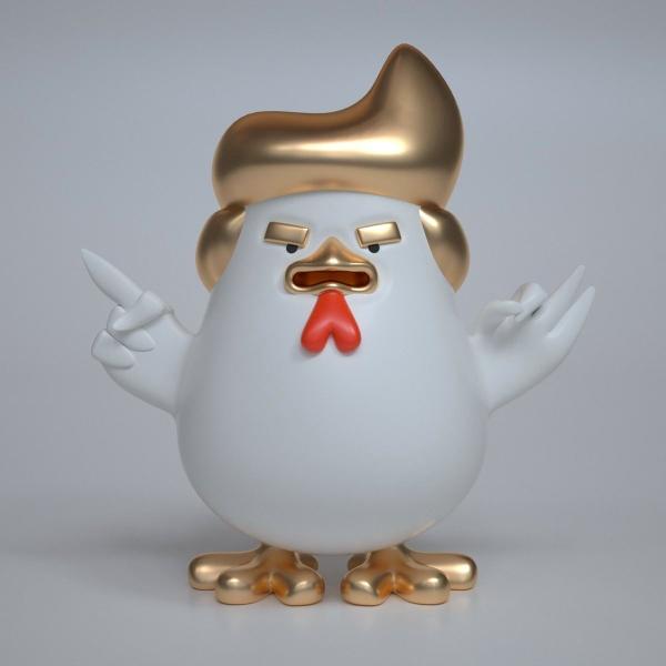 outdoor garden attraction dolnald trump as decoration items statue by fiberglass