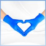 CE FDA Navy Blue Dental Exam Gloves Nitrile Gloves Food Safe