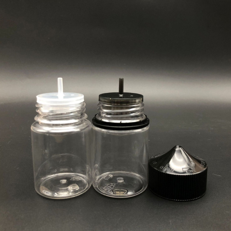 80ml Clear Childproof liquid dropper bottles with Custom Logo