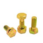 Yellow Zinc Trivalent Chromium C1045 A325 Structural Hex Bolt Cold Forged