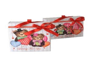 China Printing Gift Box Container / Pull Out Wedding Gift Box With Ribbon factory