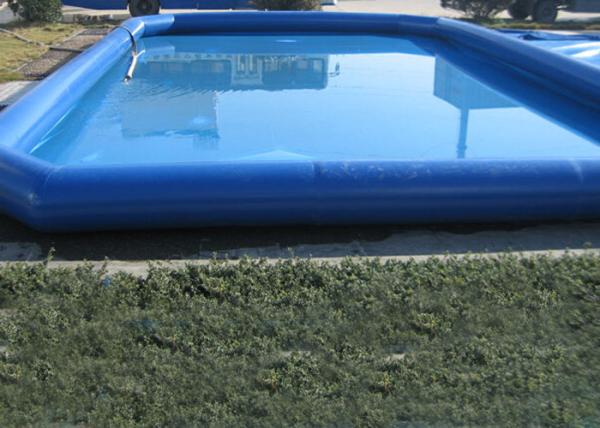 Popular Blue Kids Swimming Pool , Pirate Slide Above Ground Swimming Pools For