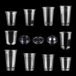 24oz φ90mm Compostable Clear Cups PLA Coffee Cups Environmental Protection