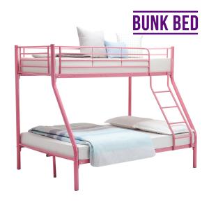 China Custom Iron Tube Bed , Industrial Metal Bunk Beds Glossy Finish factory