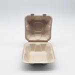 6Inch Hamburger Paper Box Paper Take Out Food Containers 152 * 152 * 76mm