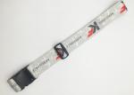 Durable promotional polyester plastic buckle luggage strap with sublimation