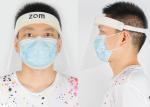 Transparent Face Eye Mouth Plastic Face Shield / Clear PET Full Cover Face