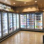 Energy-Saving Multideck Refrigerated Showcase for Supermarket with 5 Layers