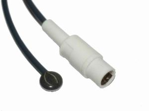 China Siemens 7 Pin Adult Skin Medical Temperature Probe 3M Length Black factory