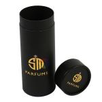 Black Private Label Cosmetic Paper Box Lightweight Essential Oil Tube Packaging