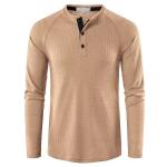Men′s Underwear Long Sleeve T-Shirt Men′s Bottom Shirt Top Waffle T-Shirt