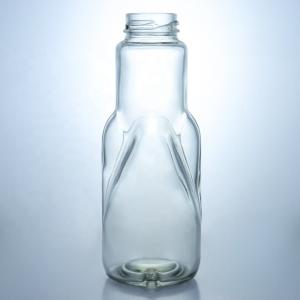 China Glass Products Decal Glass Jars for Buffalo Milk Drinks and Spice Vanilla Flavoring factory