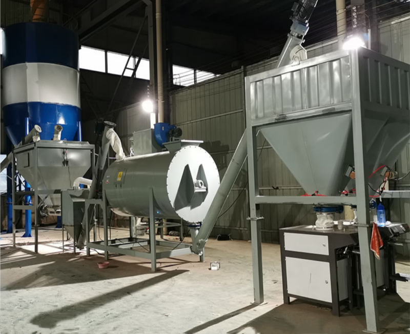 1TPH -10TPH Powder Ribbon Blender Particle Flake Ribbon Powder Mixer