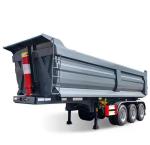 1310mm Wheel Base 3 Axle Heavy Duty Hydraulic Cylinder Rear Dump Trailer 40-80