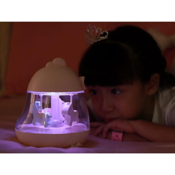 New Carousel Music Night light colorful atmosphere table lamp USB Rechargeable Night Light Bedside Night Light For Child