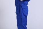 79% Cotton Blue Fr Coverall Bibs , 20% Polyester Chemical Protective Suit