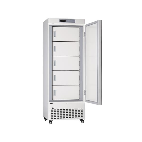 -40 Degrees 328L steel Upright Medical Deep Freezer with steel shelves for