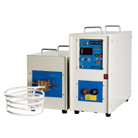China Electromagnetic 40KW High Frequency Induction Heating Equipment / Annealing induction heaters factory