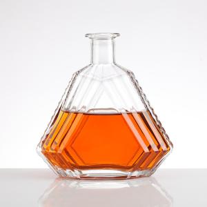 China Hot Stamping Customized 375ml 500ml 650ml 700ml 750ml 800ml 1000ml Glass Liquor Bottle factory
