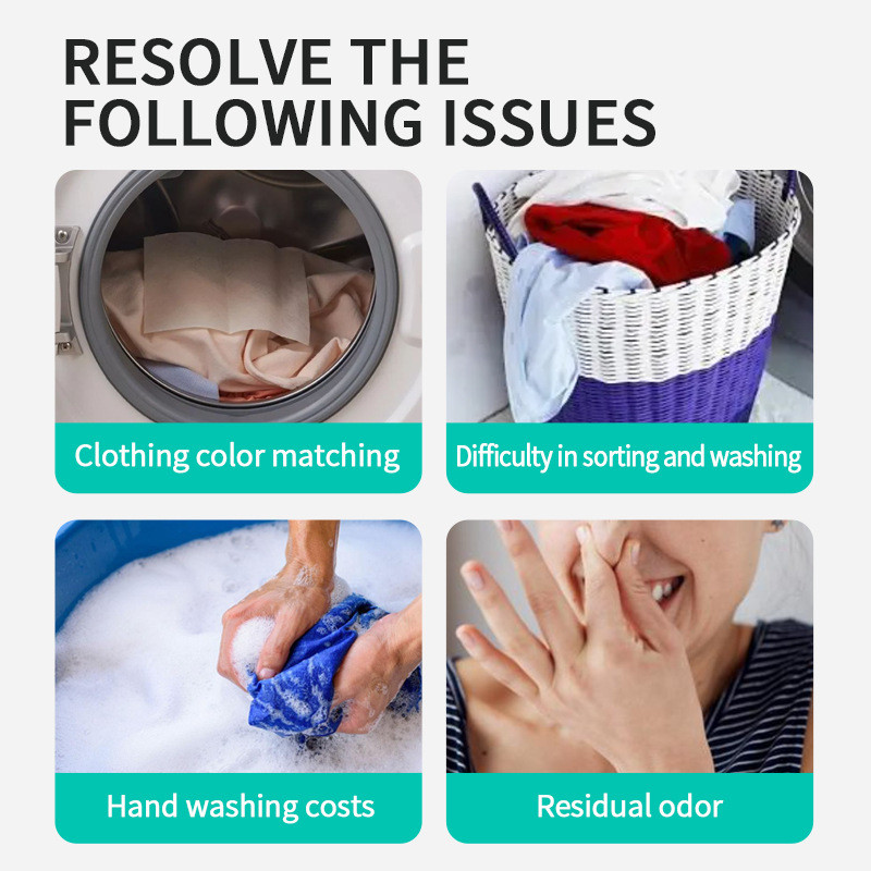 Laundry Bubble Paper Piece Cleaning Tablet Machine To Remove Stains Fragrance Deep Cleansing Mite Removal Stain Remo