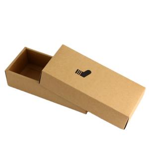 China Customized Printing Folding Recycled Kraft Box Rectangle For Jewelry Socks Packaging factory