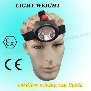 China 3.7 V Mini Msha Approved Cap Lamps 4000lux 2.8Ah For Construction / Marine factory