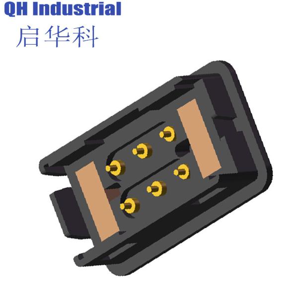 China 6Pin Greece Charger Connectors Magnetic spring loaded pin To Usb spring loaded pin Connector For Smart Watch factory