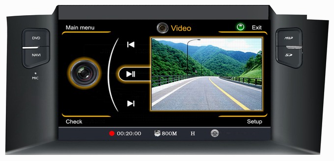 Ouchuangbo In Dash Radio GPS Navigation for Citroen new C4 DVD Multimedia S100 System OCB-241