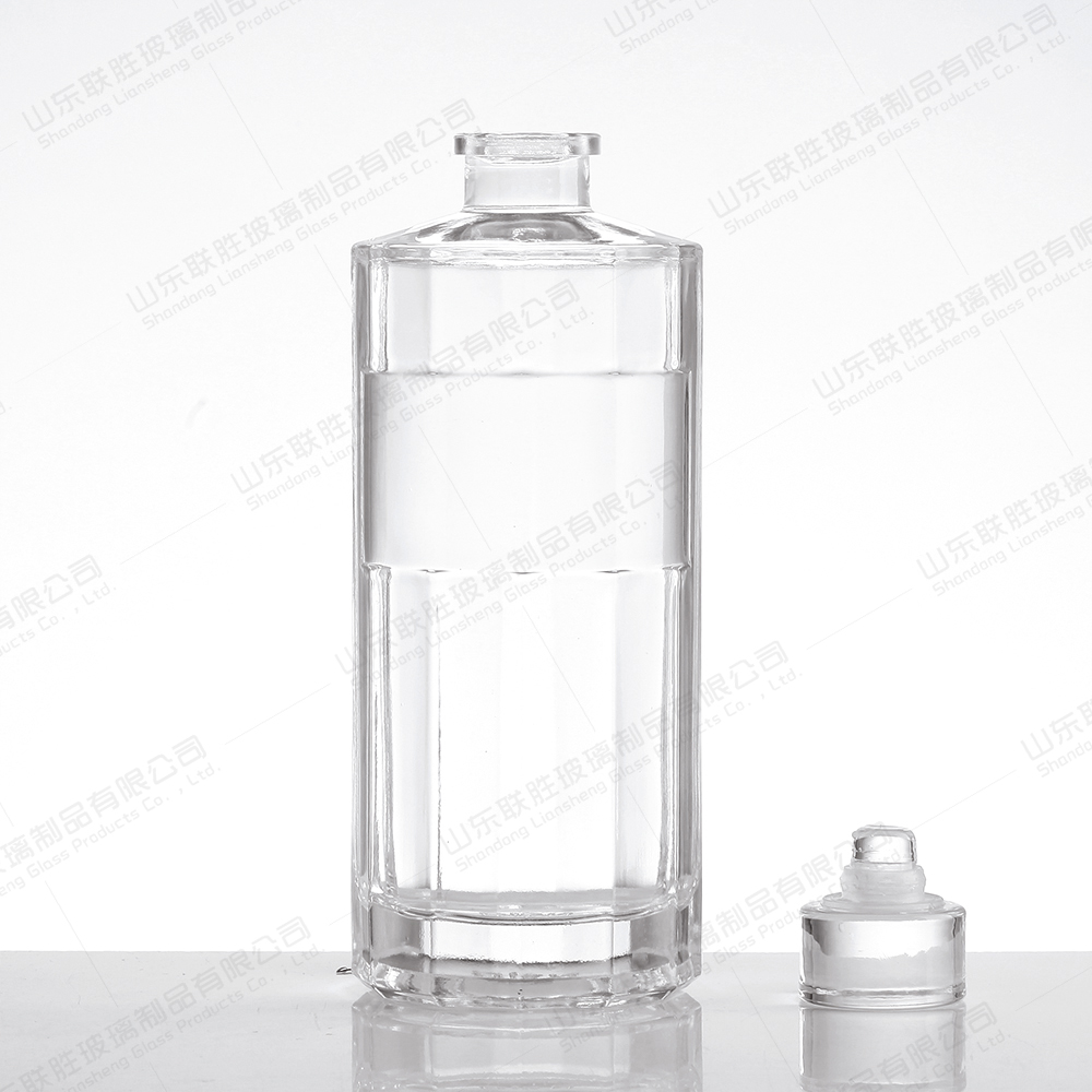 Body Material Glass Cylinder Bottle 350ml 550ml 750ml for Liquor Vodka Whisky