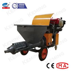 China Diesel 120m2/h Plaster Cement Mortar Spray Machine factory