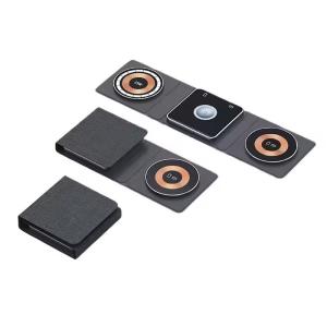 China Foldable Magnetic Wireless Charger 3 in 1 for Phone Charging Station factory