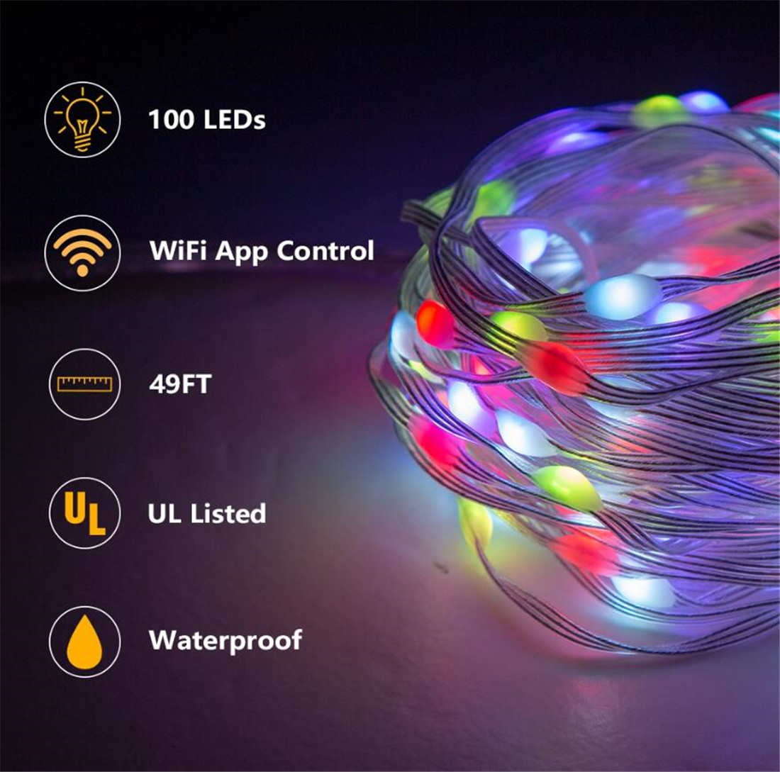 Voice Controlled 100L Super Bright Micro RGB Smart Light